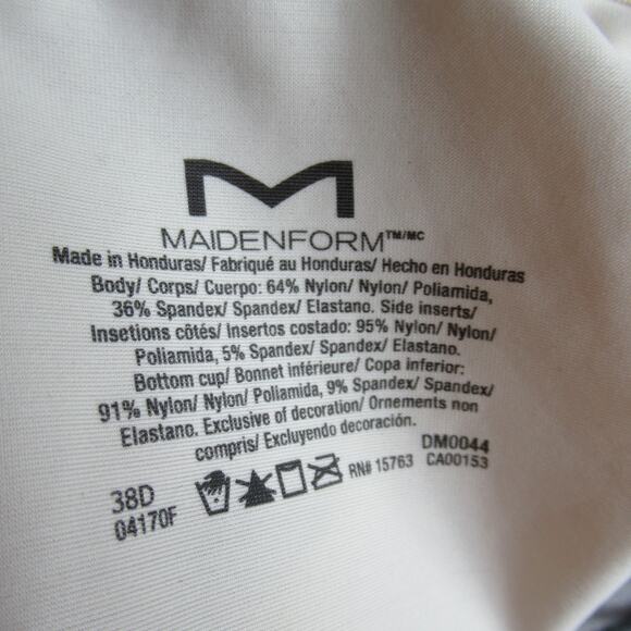 Maidenform Bra Corset Top Womens 38D Nude Lace Slimming Body Shaper Underwire - Picture 10 of 11